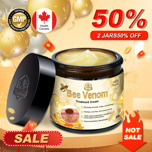 Official Store: Turonu™ Bee Venom Skin Treatment Cream Canadian Dermatology Association(CDA) Approved(Helping with acne, wart, rosacea, psoriasis, age spots, eczema, and reducing the appearance of stretch marks)💥