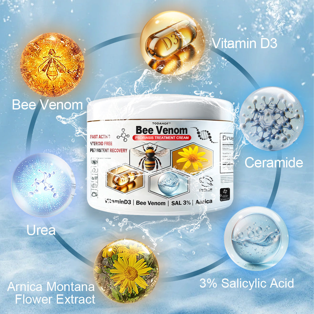 TODAHOF™ Bee Venom Multi-Symptom Skin Treatment Cream (👨‍⚕CDA RECOMMENDS)